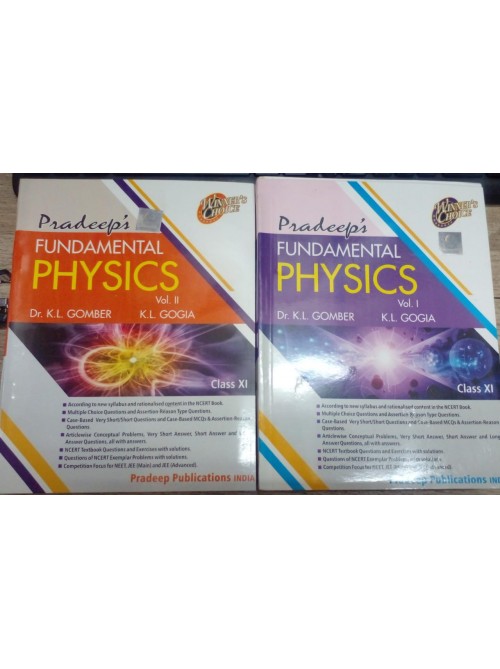 Pradeep's Fundamental Physics Vol.I & II for Class 11 (2024-25) at Ashirwad Publication